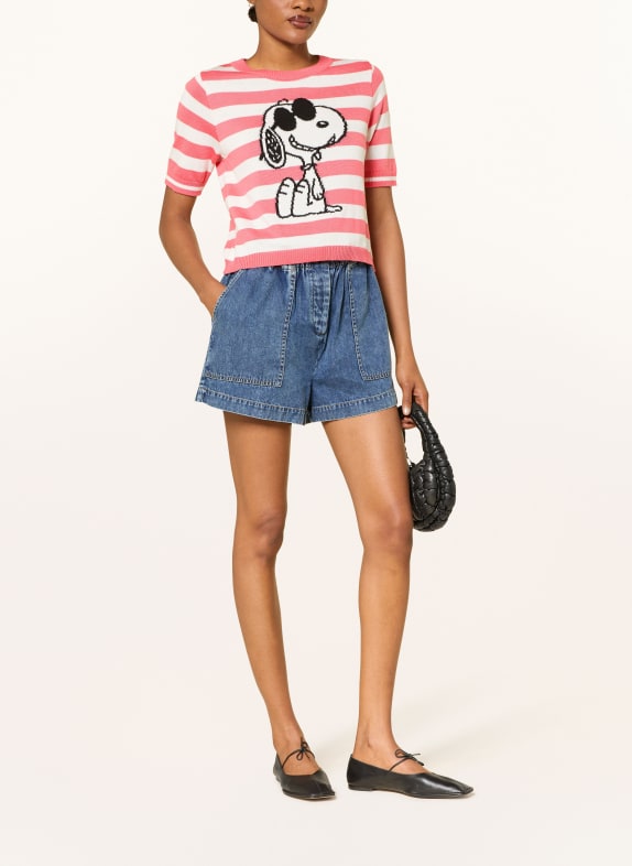 Princess GOES HOLLYWOOD Strickshirt WEISS / LACHS / SCHWARZ