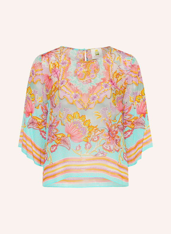 Princess GOES HOLLYWOOD blůza MODRÁ / TMAVĚ ŽLUTÁ