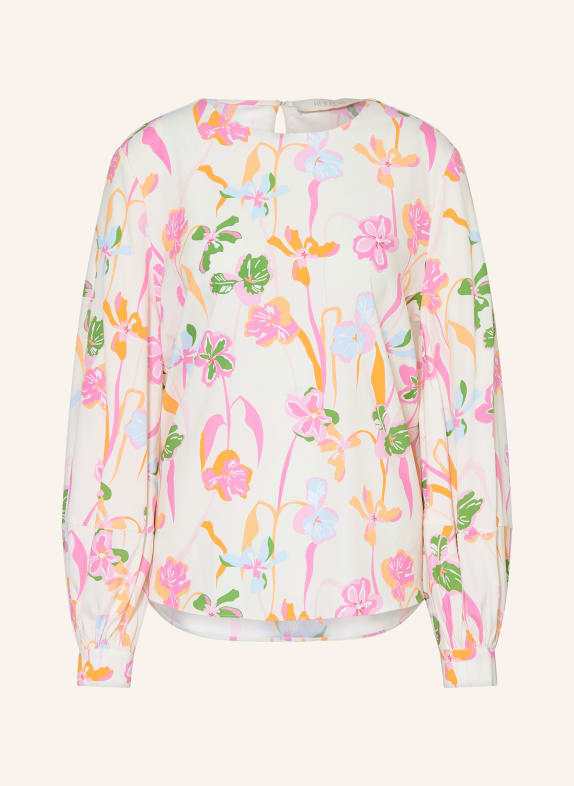 HERZENS rick owens drkshdw graphic print sweatshirt WHITE / PINK / LIGHT BLUE