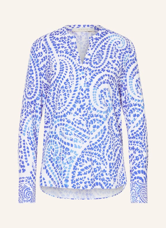 HERZENS Blusenshirt BLAU / WEISS