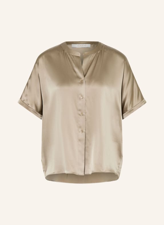 HERZENS Bluse aus Seide SILBER