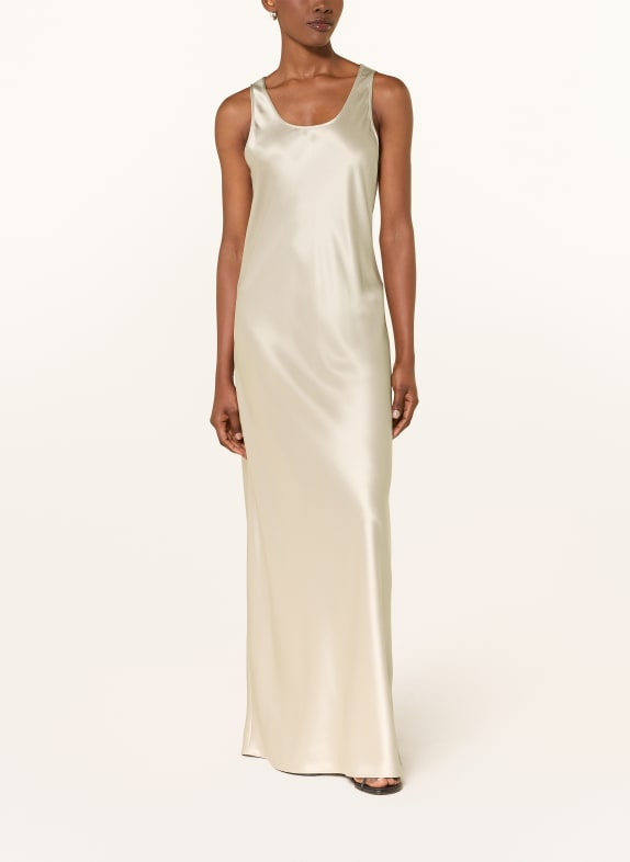 HERZENS satin dress SILVER