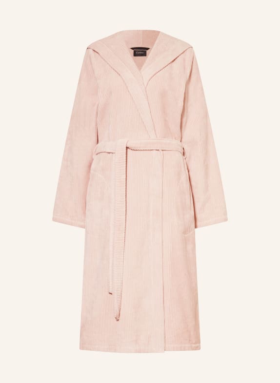 Cawö Unisex-Bademantel mit Kapuze HELLROSA