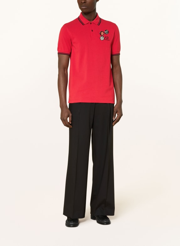 FRED PERRY Piqué poloshirt ROOD