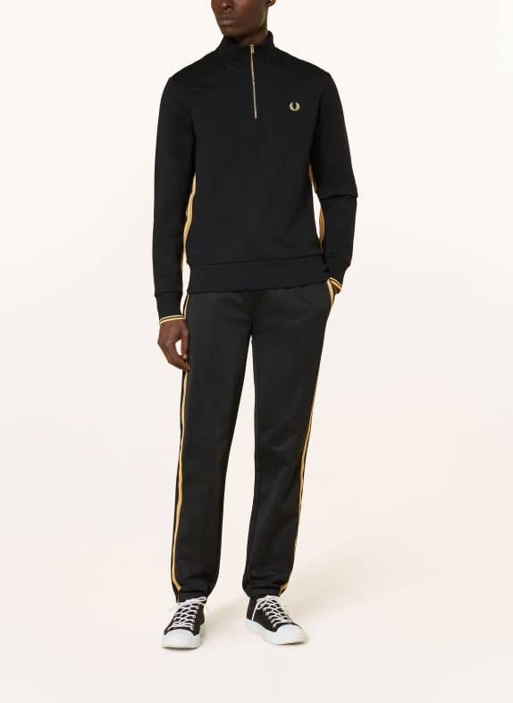 FRED PERRY Sweatshirt met capuchon ZWART