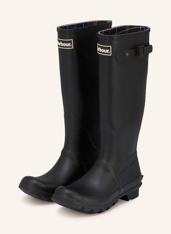 Barbour Gummistiefel BEDE TALL SCHWARZ