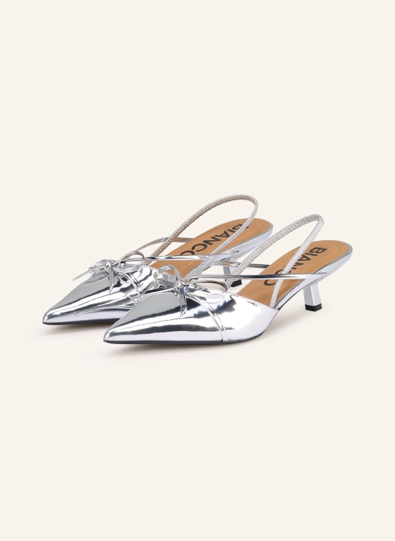 BIANCO Slingpumps SILBER