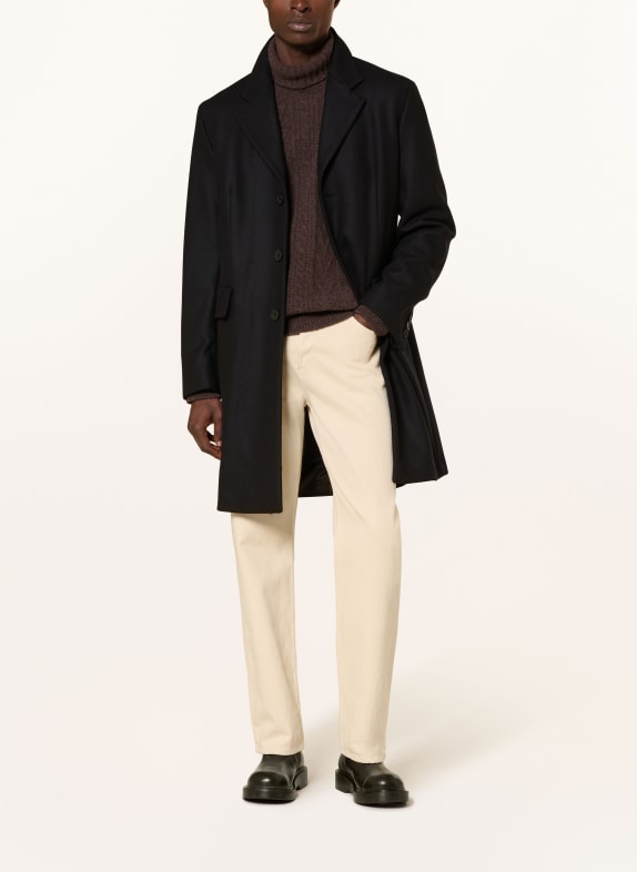 SANDRO Wollmantel SCHWARZ