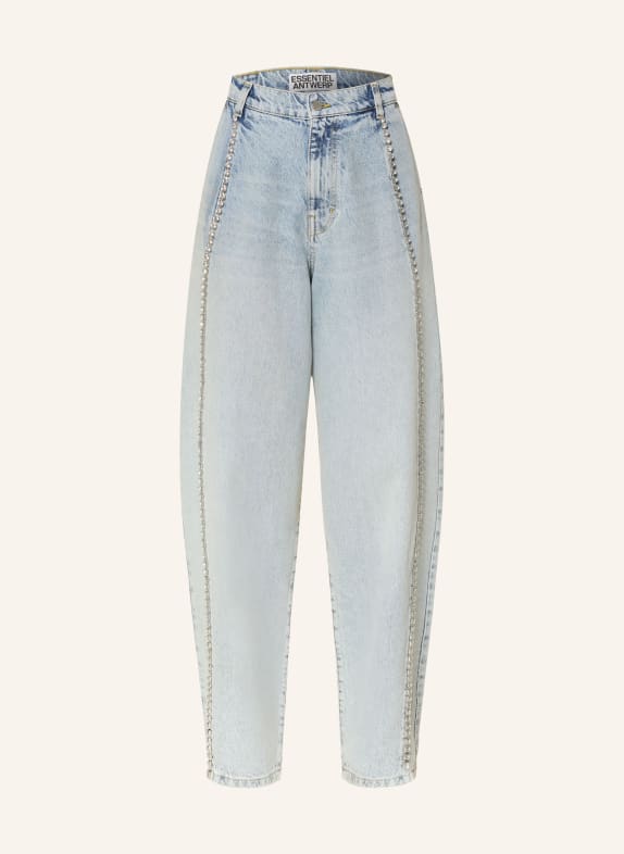 ESSENTIEL ANTWERP JAWEL barrel jeans with gemstones NB27 Nile Blue
