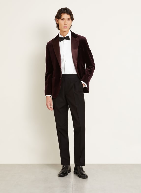 BRUNELLO CUCINELLI Smokingbroek Regular Fit met zijde CS098 Black
