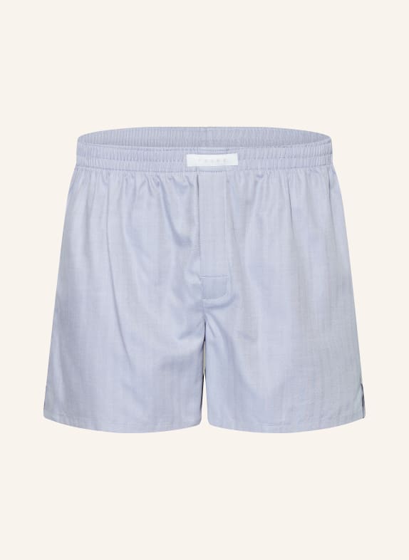 FALKE DAILY WOVEN web boxer shorts LIGHT BLUE / WHITE