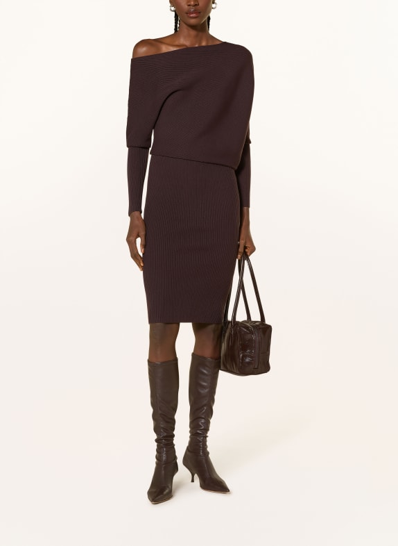 REISS Strickkleid LARA DUNKELBRAUN