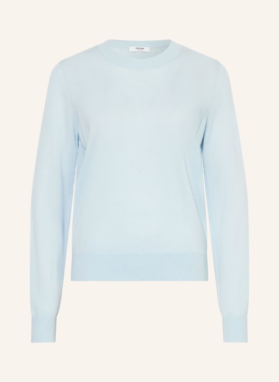 REISS Pullover aus Merinowolle HELLBLAU