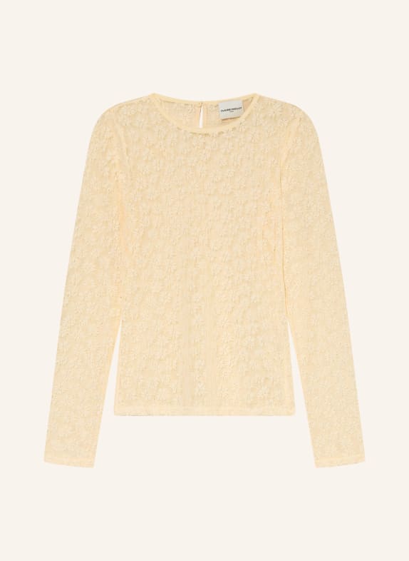 CLAUDIE PIERLOT Longsleeve aus Mesh CREME