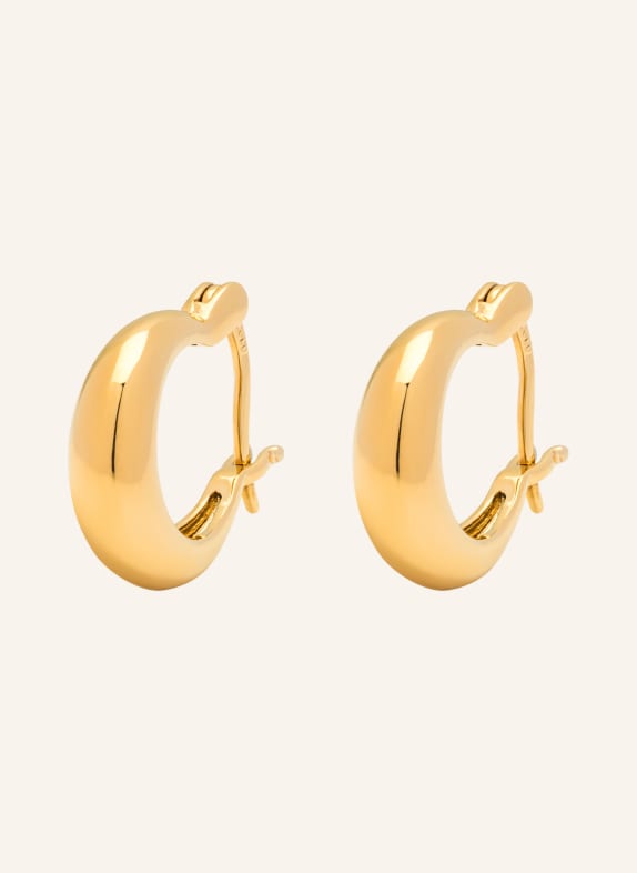 LULU Copenhagen CHUNKY HEAVY HOOP EARRINGS GOLD