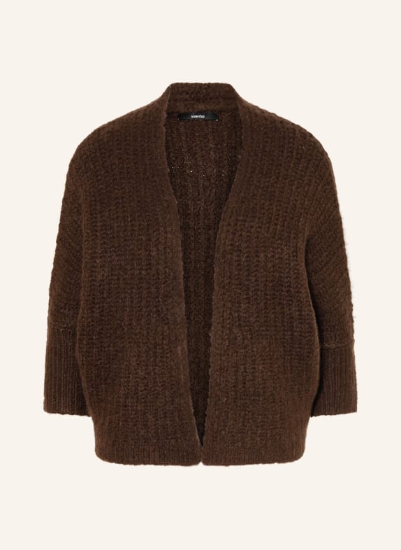 someday Pokrowiec z dzianiny TUMALIA CIEMNOBRĄZOWY