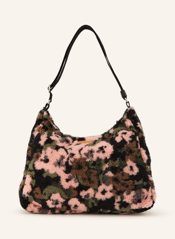 WOUF MARGOT shoulder bag BLACK / LIGHT PINK / GREEN