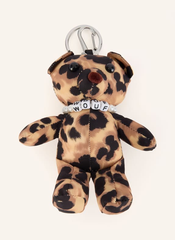 WOUF bag tag BEIGE / LIGHT BROWN / BLACK