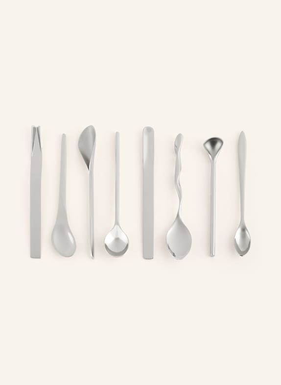 ALESSI 6er-Set Espressolöffel MOKKA SILBER