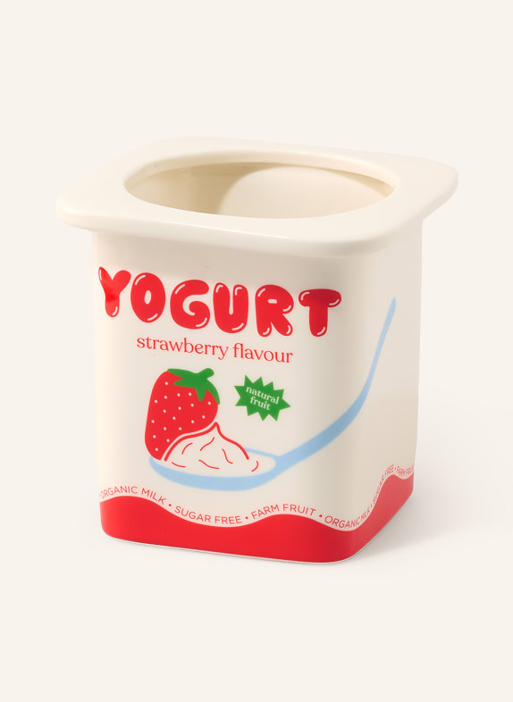 fluid MARKET Vase GREEK YOGHURT CREME / BLAU