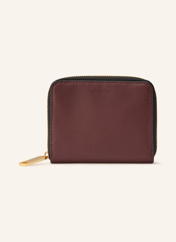 ALLSAINTS Portfel LENA HEX CIEMNOCZERWONY / CZARNY