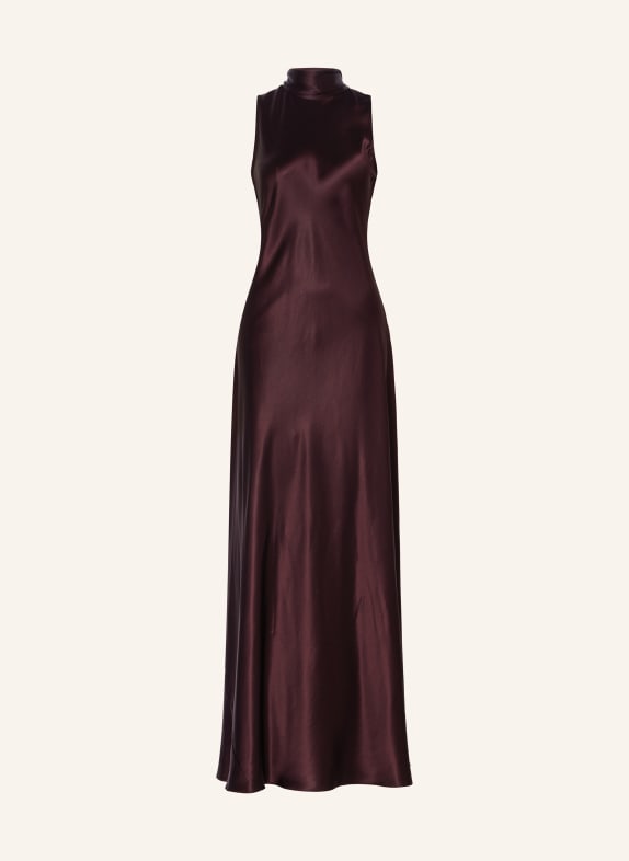 REISS Schluppenkleid FAE aus Satin DUNKELROT
