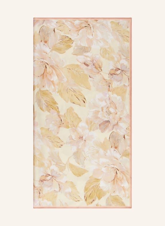 MRS & HUGS silk scarf COGNAC / CAMEL / BEIGE