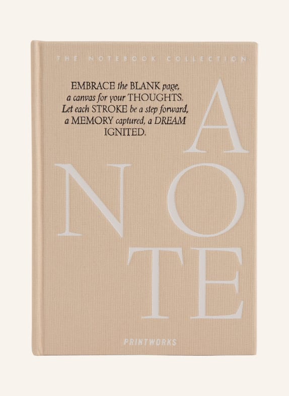 PRINTWORKS Notizbuch JUST A NOTE BEIGE