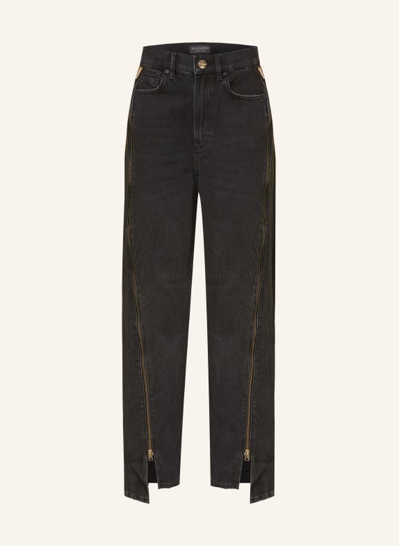 ALLSAINTS Wide Leg Jeans FRANKIE 162 Washed Black