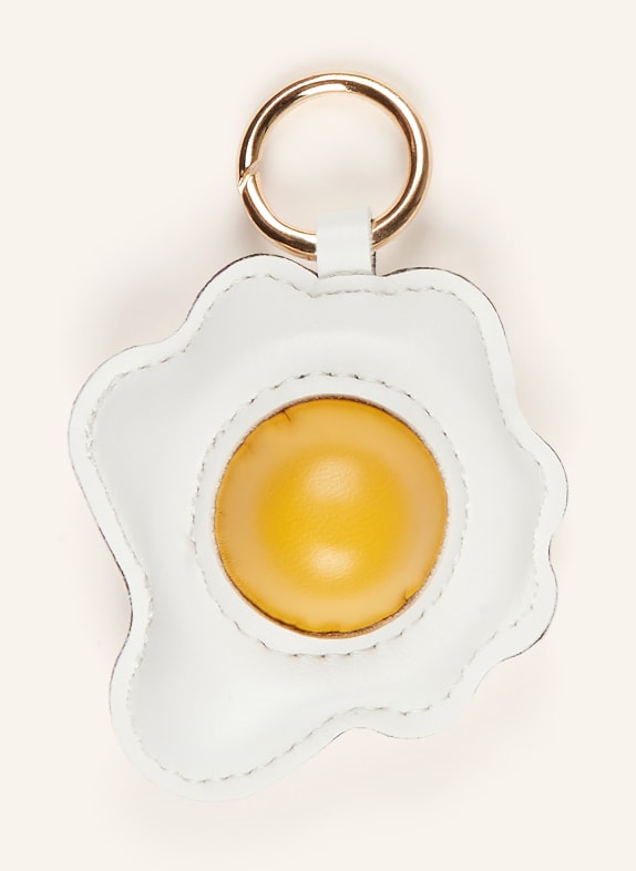 CHEEKY CHAIN MUNICH Taschenanhänger EGGY WEISS / GELB
