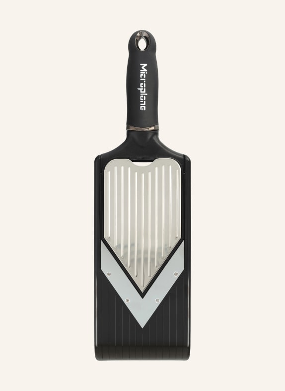 Microplane V-Hobel SCHWARZ / SILBER