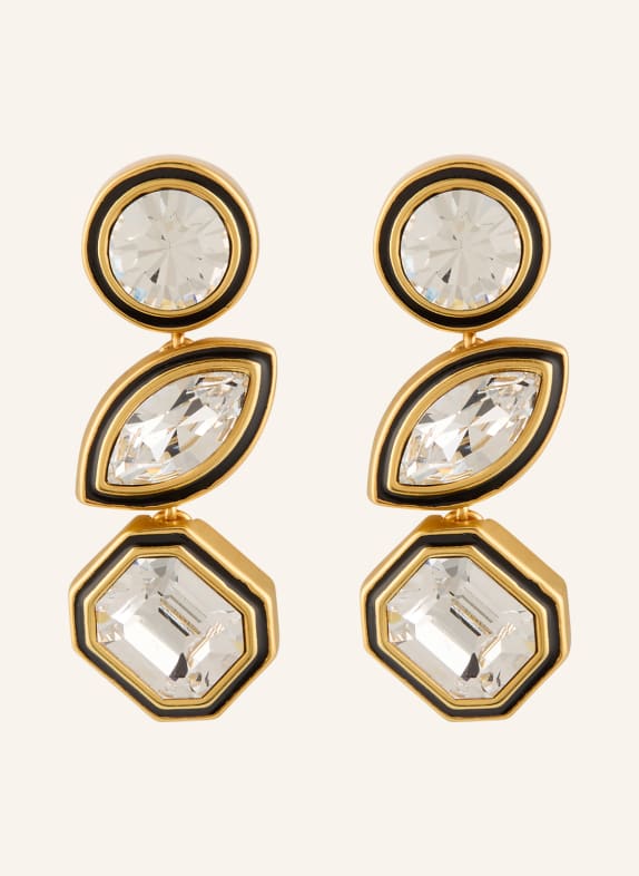 REISS CRISTA earrings GOLD / WHITE / BLACK