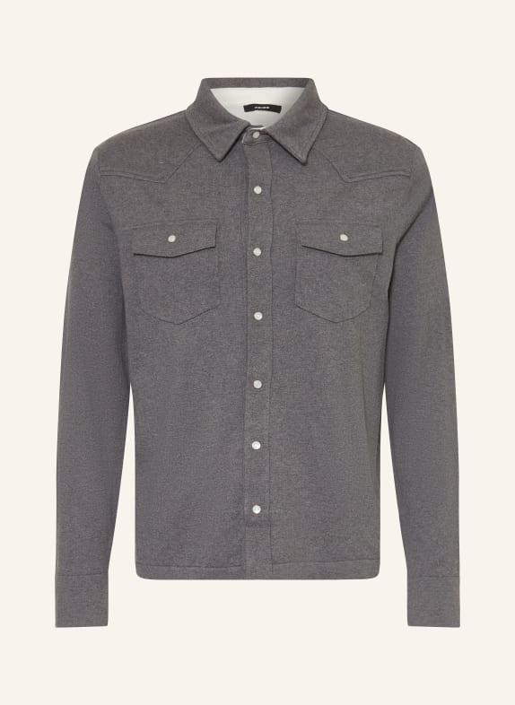 REISS Bluzka z dzianiny LEDGER Comfort Fit SZARY