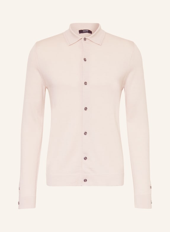 REISS Strickjacke FORBES aus Merinowolle BEIGE