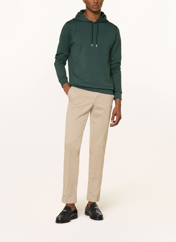 REISS Hoodie FABIEN DONKERGROEN