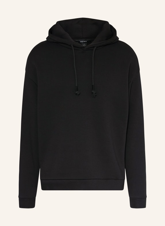 REISS Bluza z kapturem SILVESTRO CZARNY