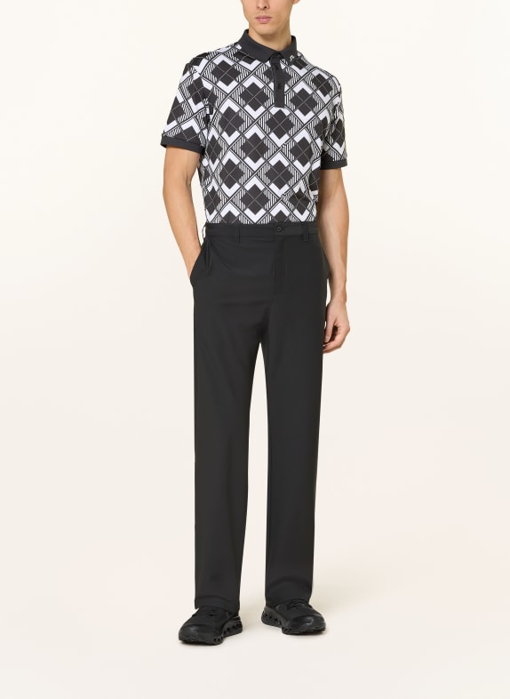 J.LINDEBERG Functioneel poloshirt WIT / ZWART