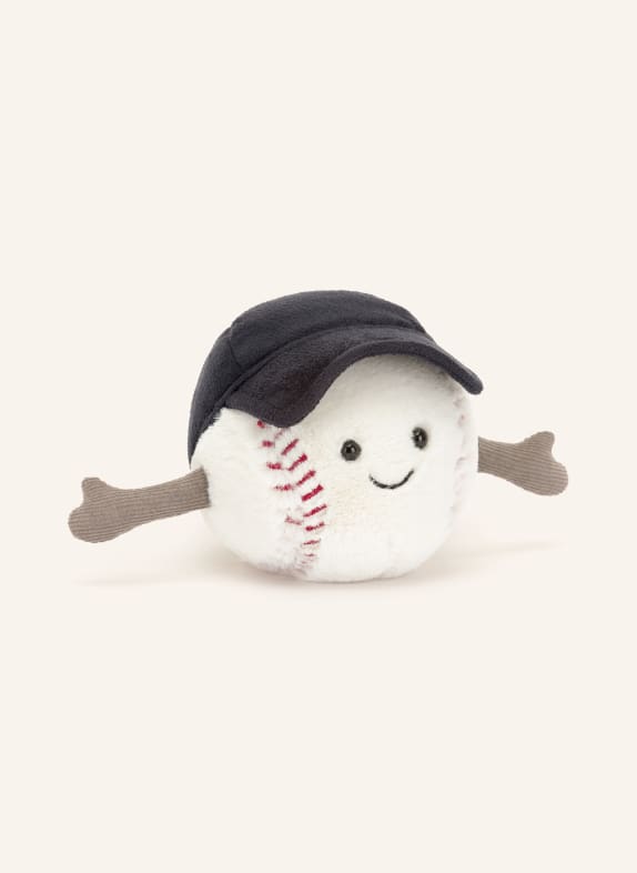 Jellycat Peluche AMUSEABLES SPORTS BASEBALL BLANC / ROUGE / NOIR