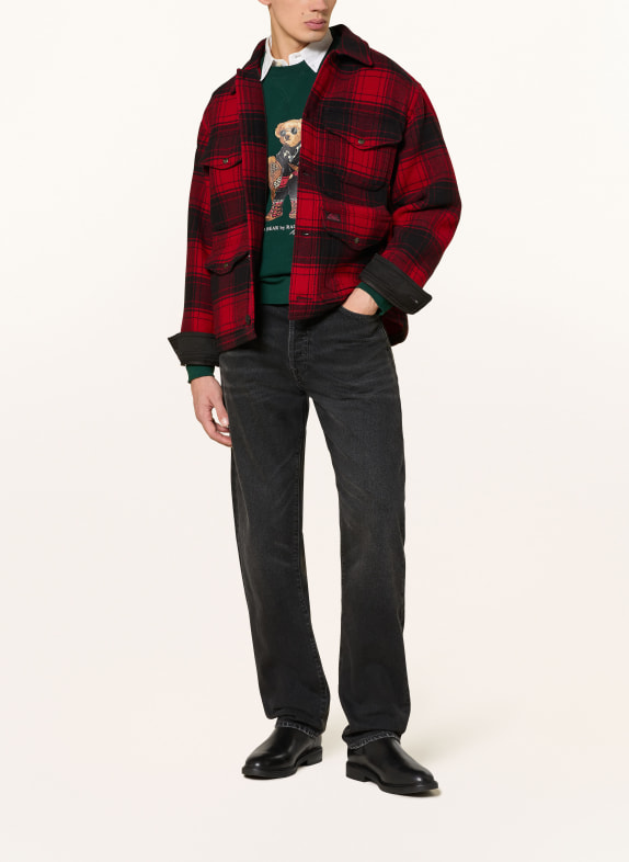 POLO RALPH LAUREN Overjacket ROT / SCHWARZ