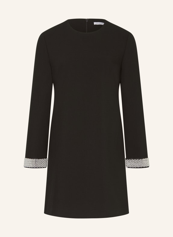 MRS & HUGS Cocktailkleid SCHWARZ / WEISSGOLD