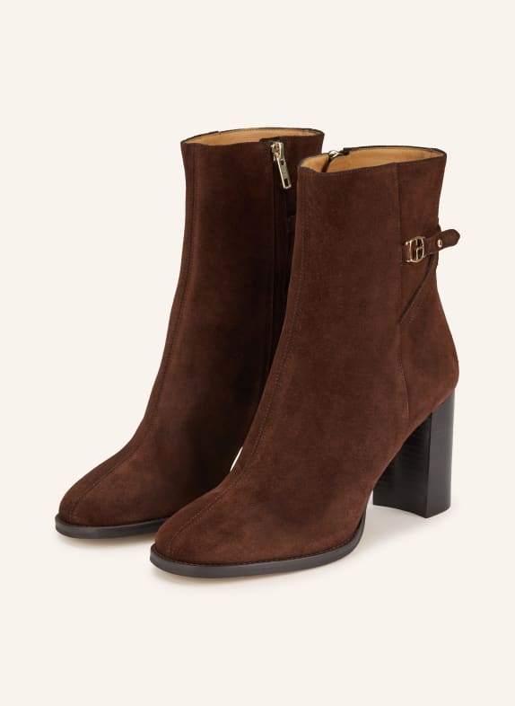 CLAUDIE PIERLOT botki CIEMNOBRĄZOWY