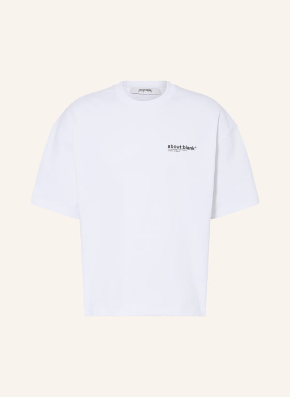 about:blank T-Shirt WEISS / SCHWARZ