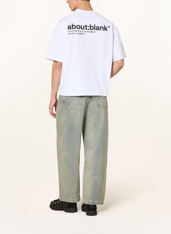 about:blank T-shirt WIT / ZWART