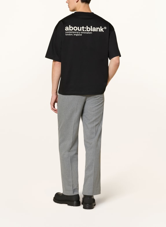 about:blank T-shirt ZWART