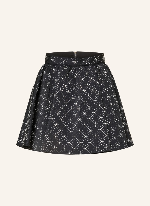 maje Rock mit Schmucksteinen SCHWARZ / SILBER