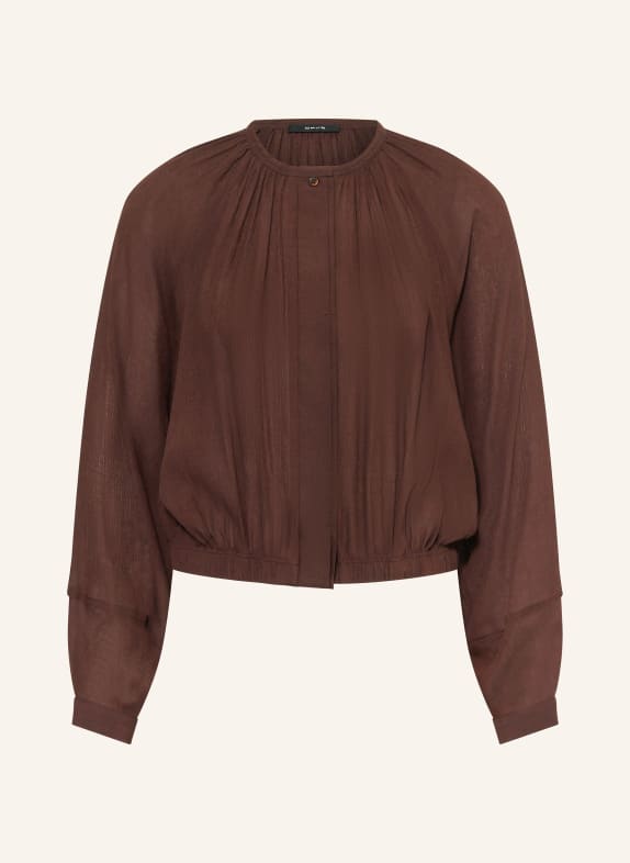 OPUS Blusenshirt FALUNA DUNKELBRAUN