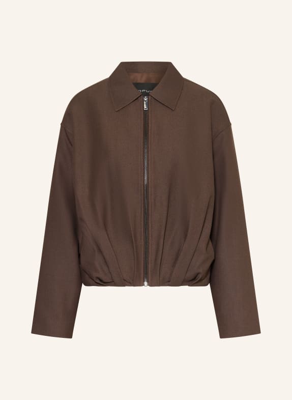 OPUS Kurtka JELANI CIEMNOBRĄZOWY