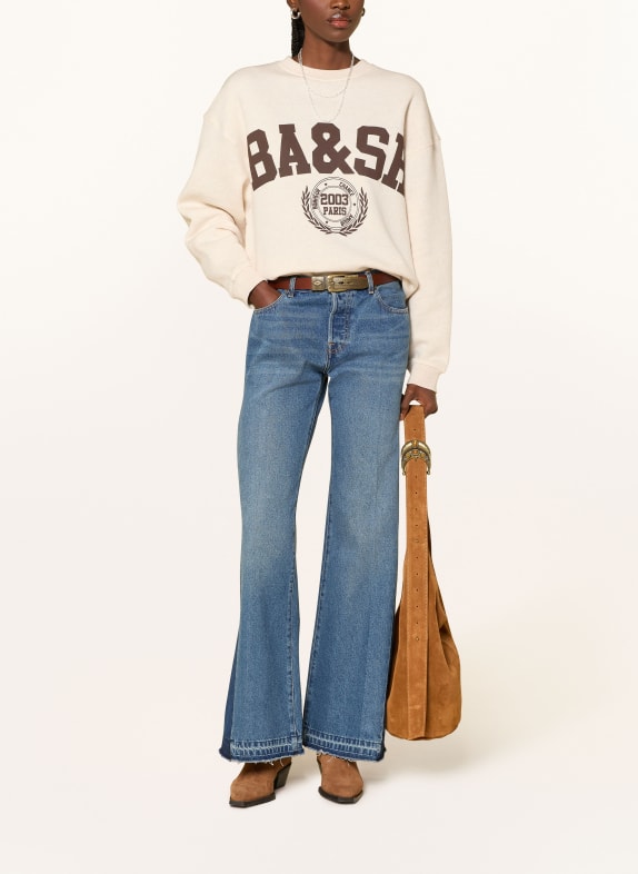 ba&sh Sweatshirt FENJA ECRU / DUNKELBRAUN