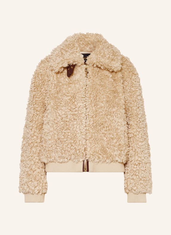 maje Kunstfell-Jacke CAMEL