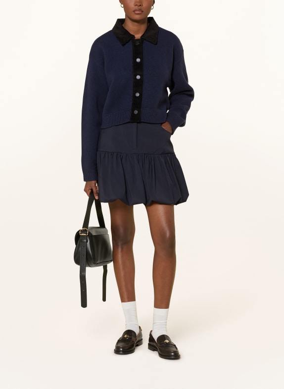 CLAUDIE PIERLOT Strickjacke DUNKELBLAU / SCHWARZ